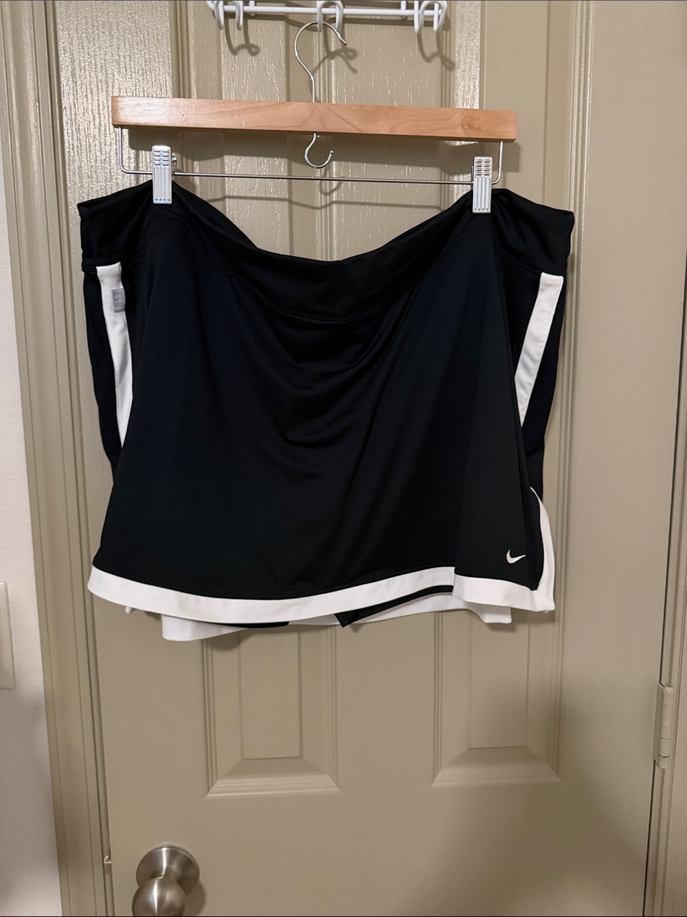 Nike Black Athletic Skort with White Accents